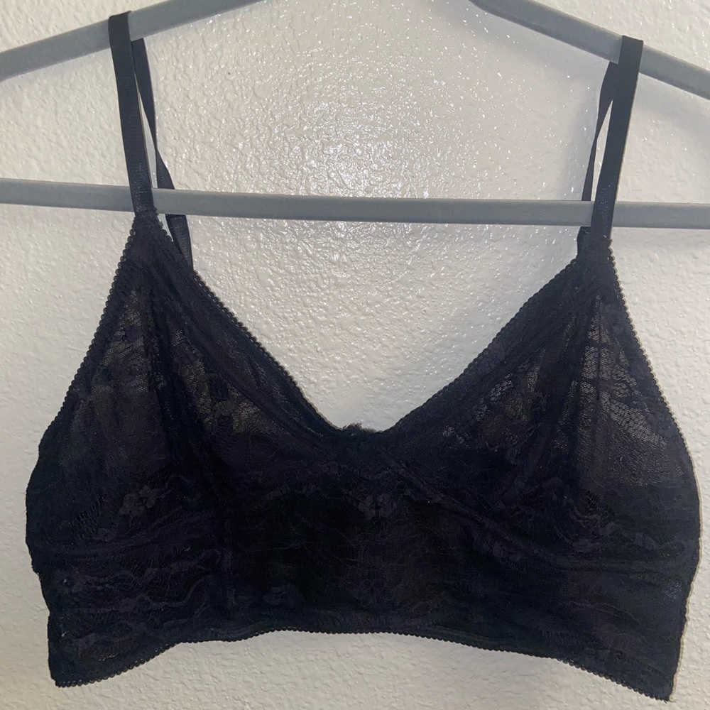 black bralette